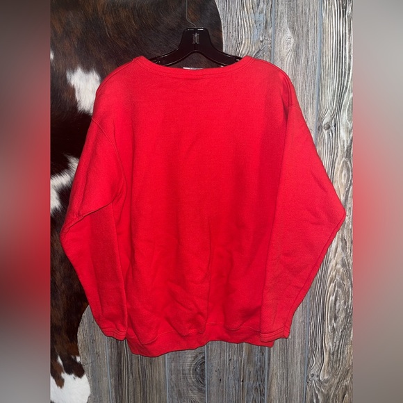 Vintage Lee Sport size medium bright red Stl Cardinals baseball sweatshirt - Picture 5 of 6